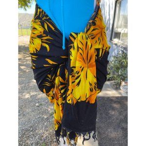 Hibiscus Collection Hawaiian Pattern Fringe  Pareo